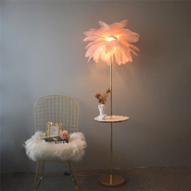 CRAFT LIGHT™ Art Deco Feather Floor Lamp