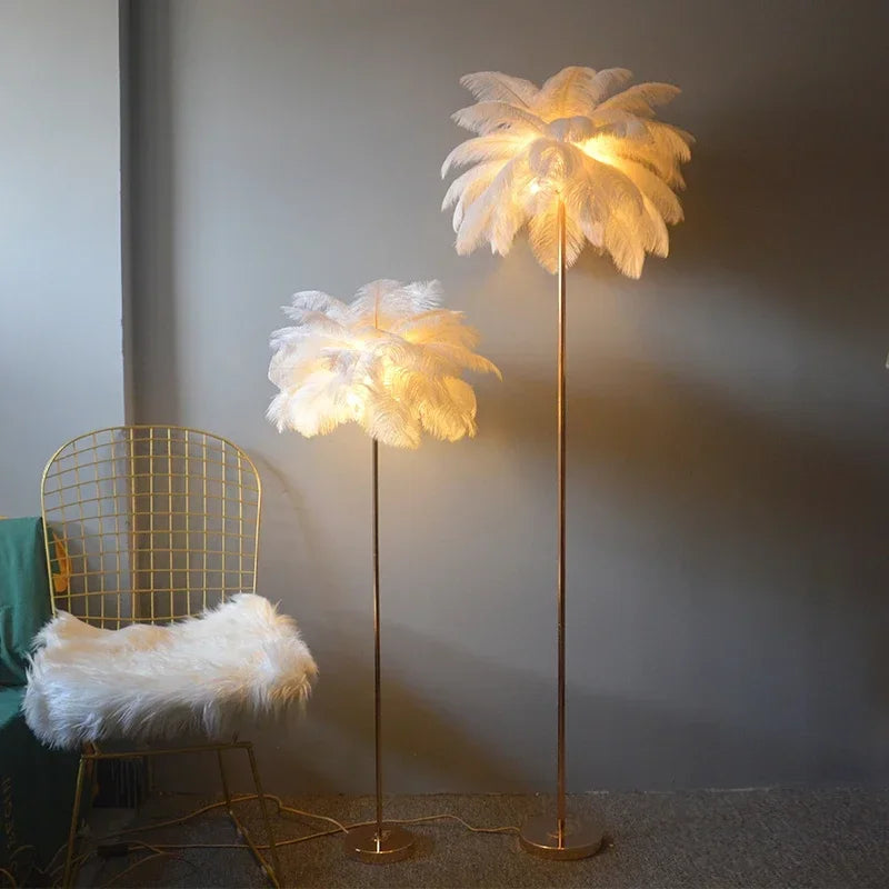 CRAFT LIGHT™ Art Deco Feather Floor Lamp